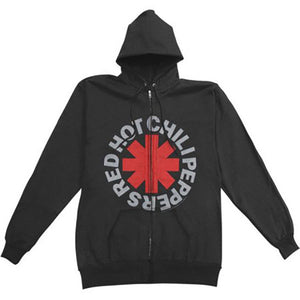 Red Hot Chili Peppers Asterisk Logo Zip Hoody Sweatshirt-Cyberteez
