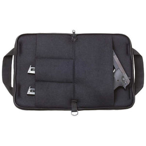 Pistol Rug Black Soft Padded 12" Hand Gun Case Storage Zippered Pouch 4 Pockets-Cyberteez