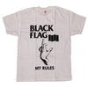 Black Flag My Rules White T-Shirt-Cyberteez