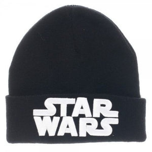 Star Wars Logo Fold Cuff Beanie Adult Winter Knit Ski Snowboard Cap Hat-Cyberteez