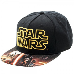 Star Wars Force Awakens Sublimated Bill Snapback Adjustable Hat Cap-Cyberteez