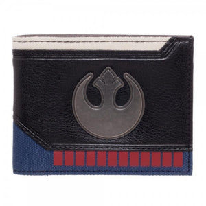 Star Wars Han Solo Rebel Alliance Logo Mixed Material Bi-Fold Gift Boxed Wallet-Cyberteez