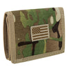 RapDom USA Multi Camo American Flag Tactical Tri-Fold Wallet-Cyberteez