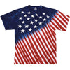 USA American Flag Patriotic Stars And Stripes Tie-Dye T-Shirt-Cyberteez
