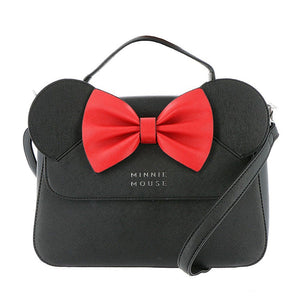 Loungefly Disney Minnie Mouse Ears And Bow Crossbody Bag Purse-Cyberteez