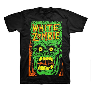 White Zombie Monster Yell T-Shirt-Cyberteez