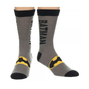 Batman Text Logo Crew Socks-Cyberteez