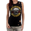Guns N Roses Bullet Seal Logo Destroyed Women's Muscle Tank T-Shirt-Cyberteez