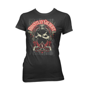 Brantley Gilbert Crossed Arms Women's T-Shirt-Cyberteez