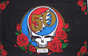 Grateful Dead 50th Anniversary Standard Size Pillow Case Golden Road To Unlimited Devotion-Cyberteez