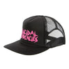Suicidal Tendencies OG Logo Black Body PINK Print Flip Up Hat Cap-Cyberteez