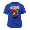 Iron Man Invincible Royal Blue Marvel Comics T-Shirt-Cyberteez