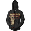 Metallica And Justice For All One Pushead Skull Zip Hoody Sweatshirt-Cyberteez