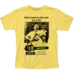 Texas Chainsaw Massacre Nothing Cuts Like A Sawyer Leatherface T-Shirt-Cyberteez