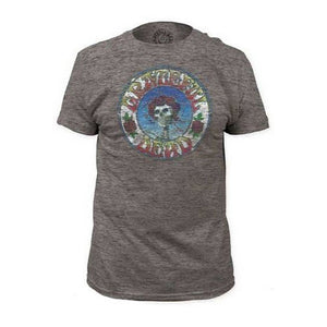 Grateful Dead Skull And Roses Distressed T-Shirt-Cyberteez