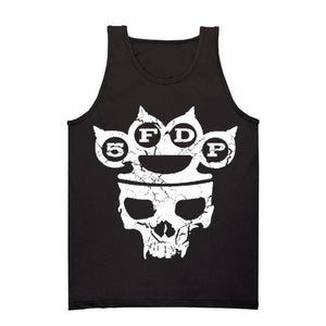 Five Finger Death Punch Skull Knuckles Mens Tank Top-Cyberteez