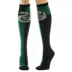 Harry Potter Slytherin Green/Black Knee High Socks-Cyberteez