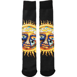 Sublime Sun Logo Adult Size Sublimated Socks 1 Pair Shoe Size 6-12-Cyberteez