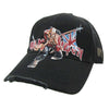 Iron Maiden Trooper Distressed Adjustable Hat Baseball Cap-Cyberteez