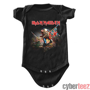 Iron Maiden The Trooper Kids Infant Childrens Onesie-Cyberteez
