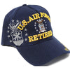 US Air Force Hat Retired w/ Insignia Shadow Blue Adjustable Cap-Cyberteez