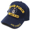 US Air Force Hat Retired w/ Insignia Shadow Blue Adjustable Cap-Cyberteez