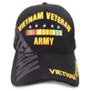 US Army Vietnam Veteran Hat Black Adjustable Cap-Cyberteez