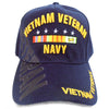 US Navy Vietnam Veteran Hat Blue Adjustable Cap-Cyberteez