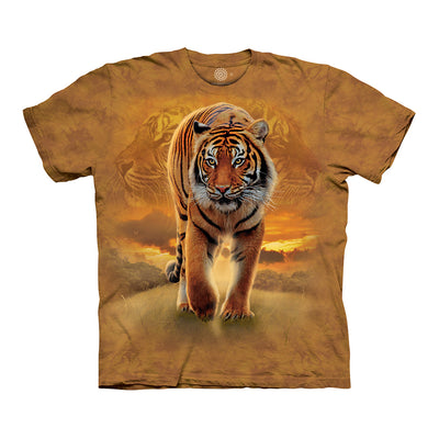 The Mountain Rising Sun Tiger Adult Unisex T-Shirt