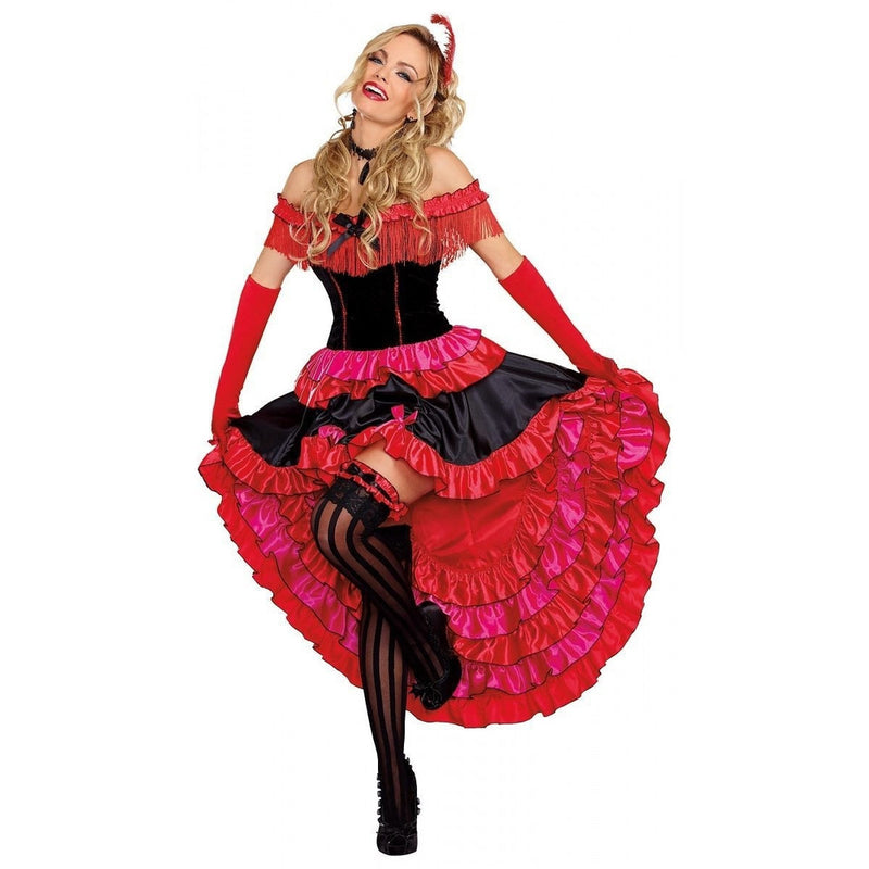 Saloon Girl Can Can Cabaret Dancer Dress Women's Adult Costume Reg & Plus Sizes Saloon Girl Can Can Cabaret Dancer Dress Women's Adult Costume Reg & Plus Sizes