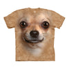 The Mountain Big Face Chihuahua Face Adult Unisex T-Shirt-Cyberteez