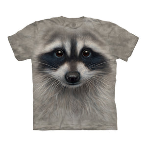 The Mountain Raccoon Big Face Adult Unisex T-Shirt-Cyberteez