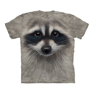 The Mountain Raccoon Big Face Adult Unisex T-Shirt