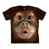 The Mountain Big Face Baby Orangutan Monkey Adult Unisex T-Shirt-Cyberteez