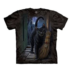 The Mountain Brush With Magic Cat Adult Unisex T-Shirt-Cyberteez