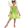Tinker Bell Fairy Girls Costume Dress w/ Wings Peter Pan Pixie Toddler Kids Child Outfit-Cyberteez