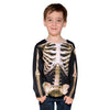 Skeleton Bones Toddler Kids Child Allover Longsleeve T-Shirt-Cyberteez