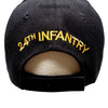 US Army Hat 24th Infantry Division Black Adjustable Cap-Cyberteez