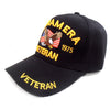 Vietnam Era Veteran Hat Black w/ Eagle Flag Logo Adjustable Cap-Cyberteez