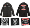 Five Finger Death Punch Eagle Knuckle Logo 5FDP For Life Military Jacket-Cyberteez