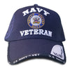 US Navy Veteran Hat w/ Seal Logo Blue Adjustable Cap-Cyberteez