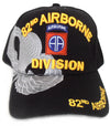 US Army Hat 82nd Airborne Division Black Adjustable Cap-Cyberteez