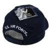 US Air Force Hat Wings Logo Only Navy Blue w/ Flag Patch Side-Cyberteez