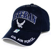 US Air Force Veteran Hat Navy Blue w/ Wings Logo-Cyberteez