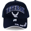 US Air Force Veteran Hat Navy Blue w/ Wings Logo-Cyberteez