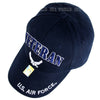 US Air Force Veteran Hat Navy Blue w/ Wings Logo-Cyberteez