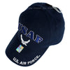 US Air Force Hat USAF Wings Logo Navy Blue-Cyberteez