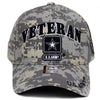 US Army Veteran Hat ACU Digital Camo Gray Border w/ Black Army Star Logo Seal Side-Cyberteez