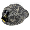 US Army Veteran Hat ACU Digital Camo Gray Border w/ Black Army Star Logo Seal Side-Cyberteez