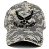 US Air Force Hat Wings Logo ACU Digital Camo w/ Flag Patch Side-Cyberteez